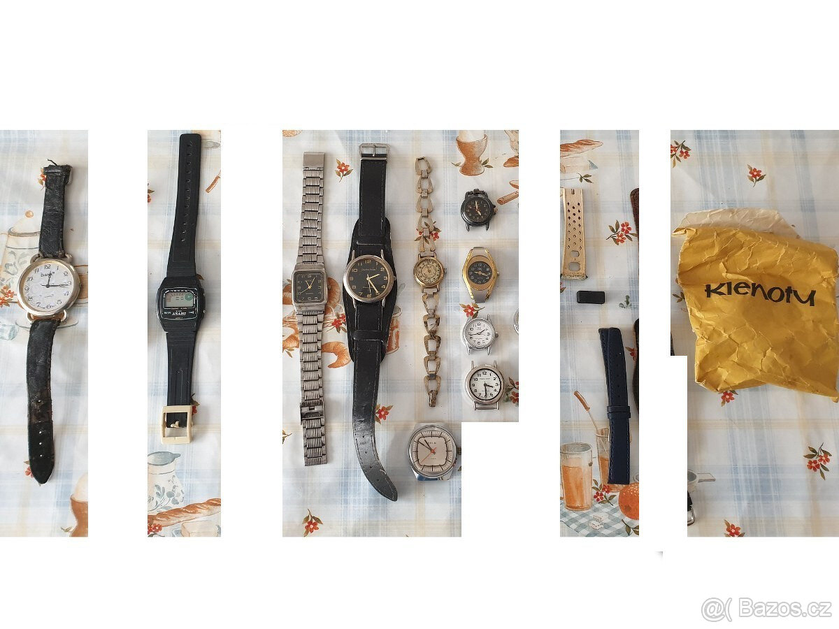 Staré předrevoluční hodinky Prim Televize a další