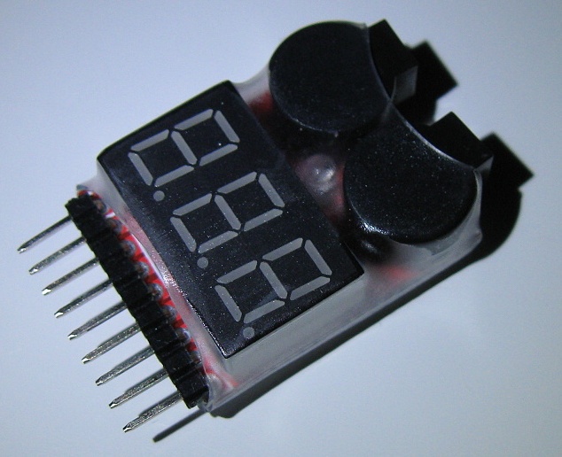 Hlídač Li-pol baterií před vybitím (2S-8S)