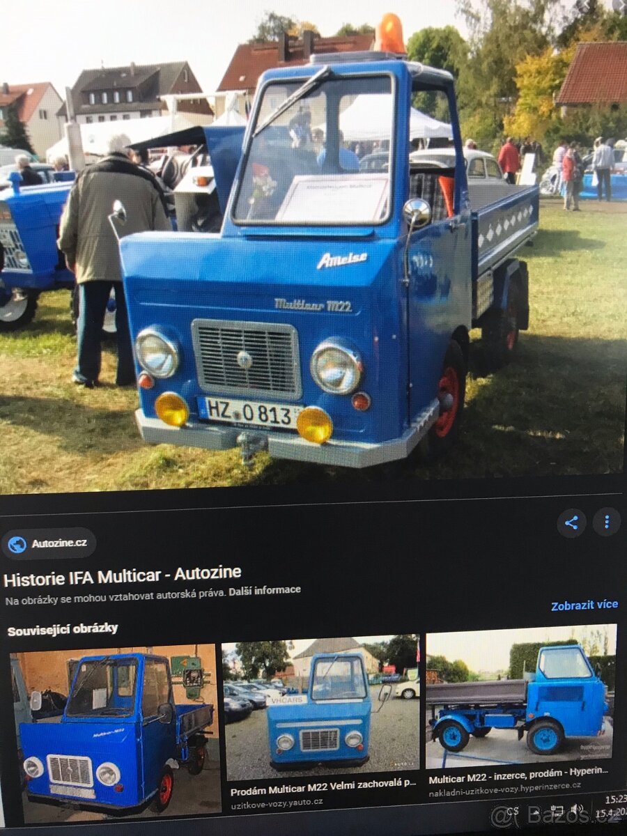 KOUPÍM Multicar M22 Multikára Mulča Sklápěč Žebřík Dempr