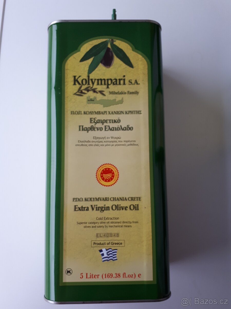 Olivový olej KOLYMPARI extra panenský