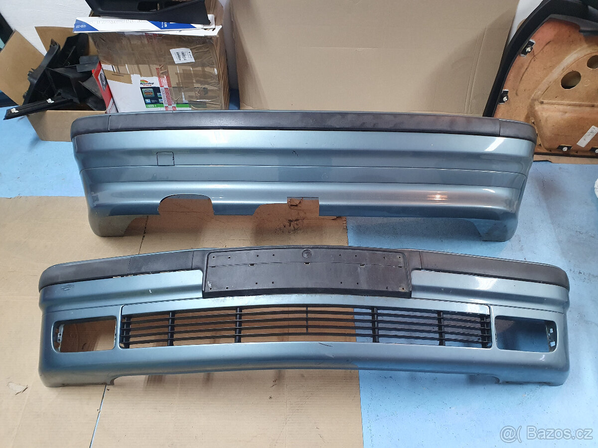 BMW e36 compact - přední a zadní nárazník, ve slušném stavu