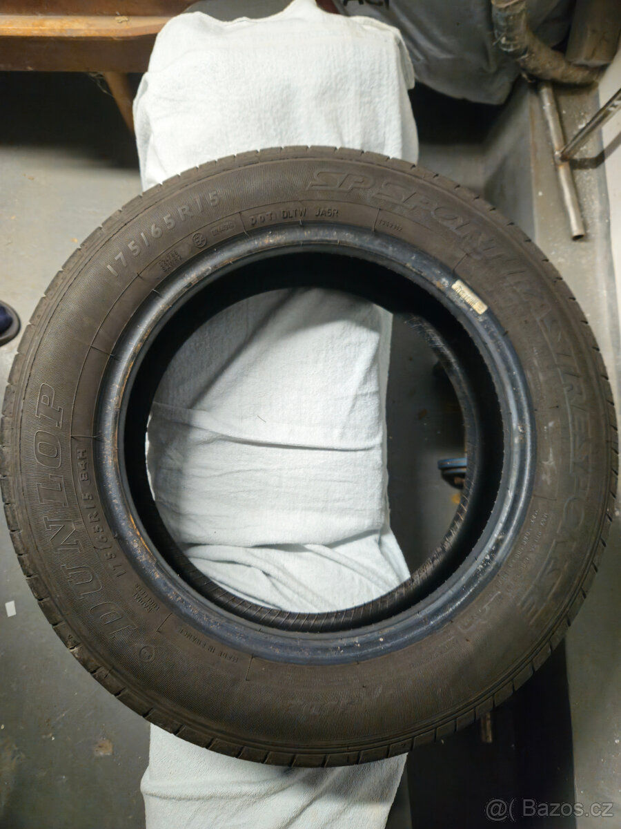 Prodám letní pneumatiky Dunlop Sport Response 175/65/15