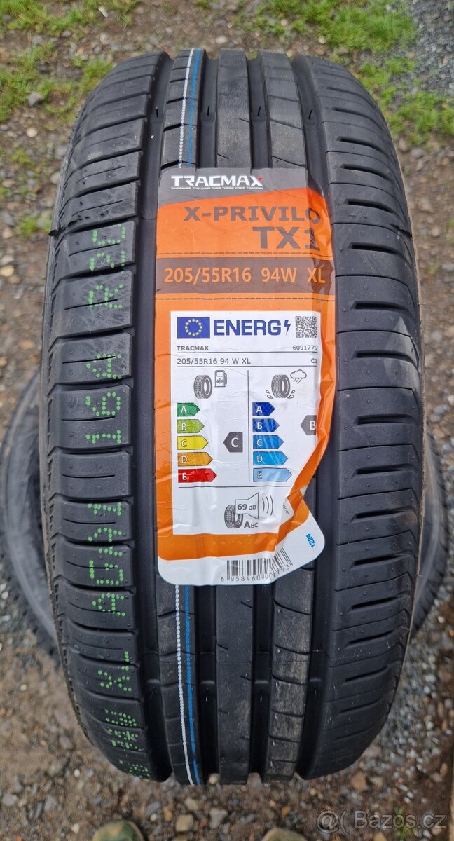Prodam 4x NOVE letni pneu 205/55/16..94W...XL....TRACMAX