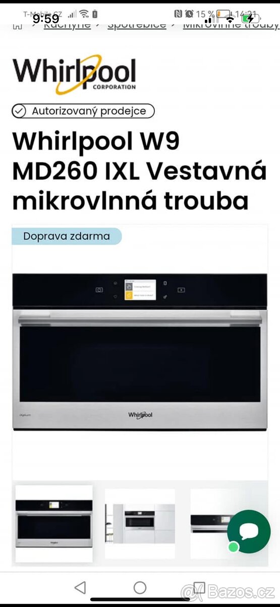 Mikrovlna trouba Whirpool