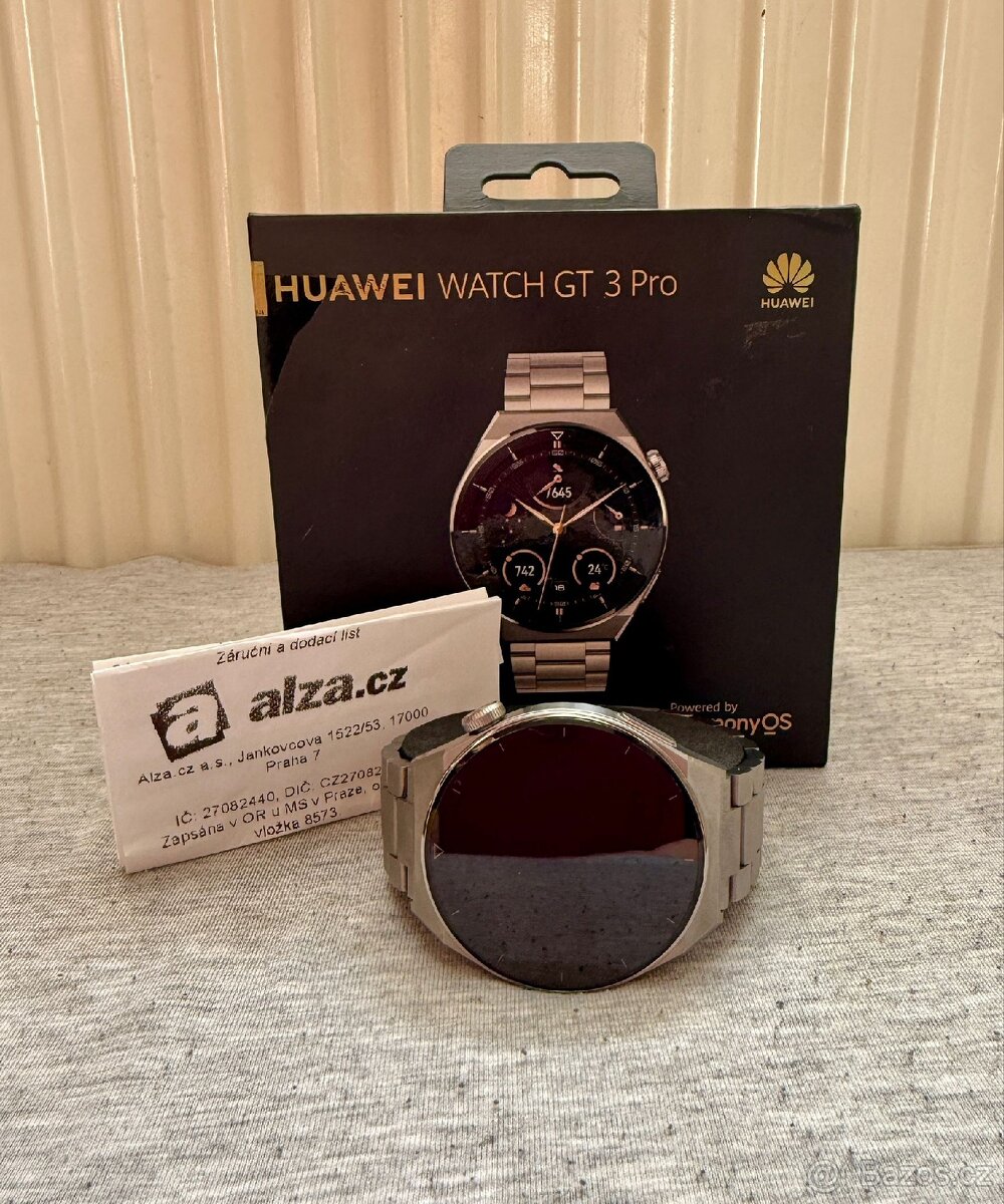 Huawei Watch GT 3 Pro Titan ještě 12 měsíců v záruce