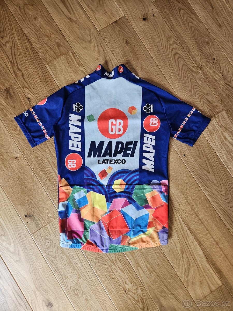 Cyklistický retro dres MAPEI ♧ COLNAGO