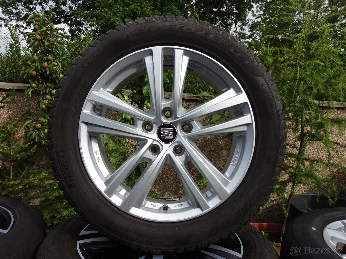 Seat Ateca + Škoda Karoq - zimní alu kola 17" 5x112 ET45