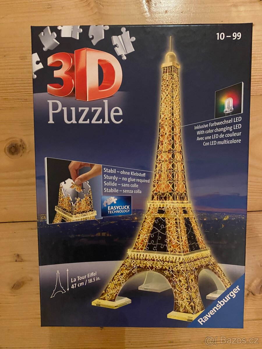 Ravensburger Eiffelova věž - Noční edice 3D 216d