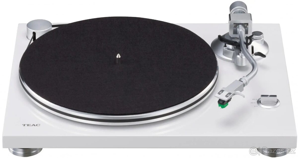 TEAC TN-3B-SE Gloss White s vložkou Audio Technica