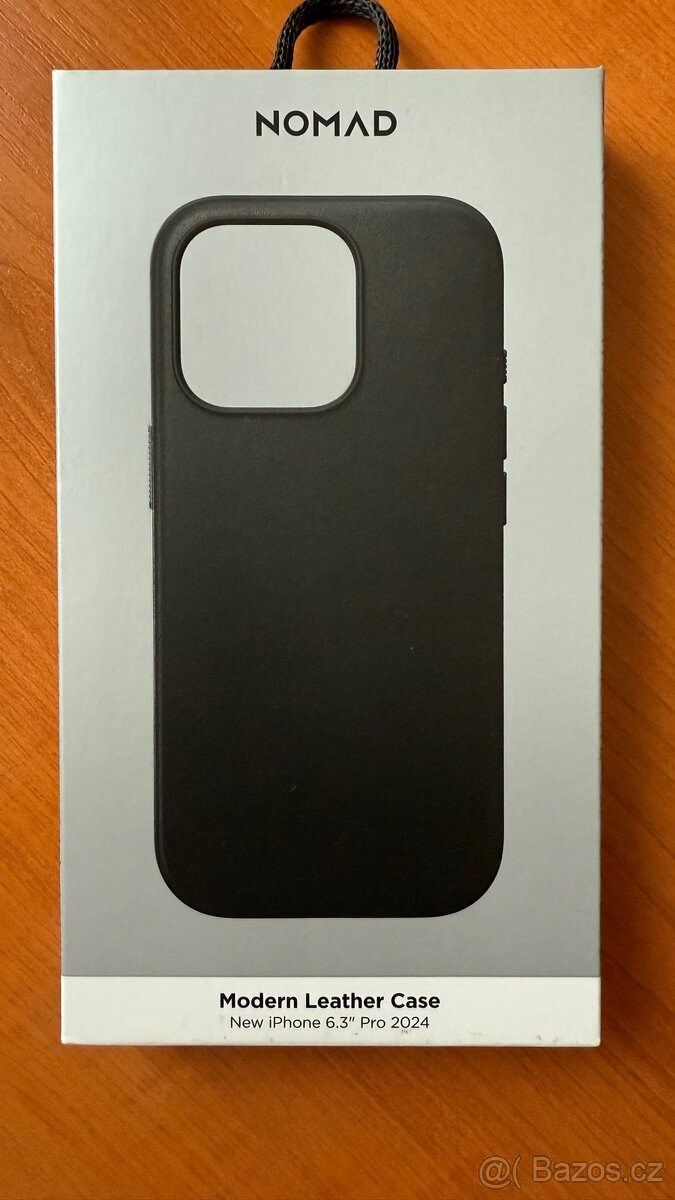Nomad Modern Leather Case iPhone 16 Pro Black