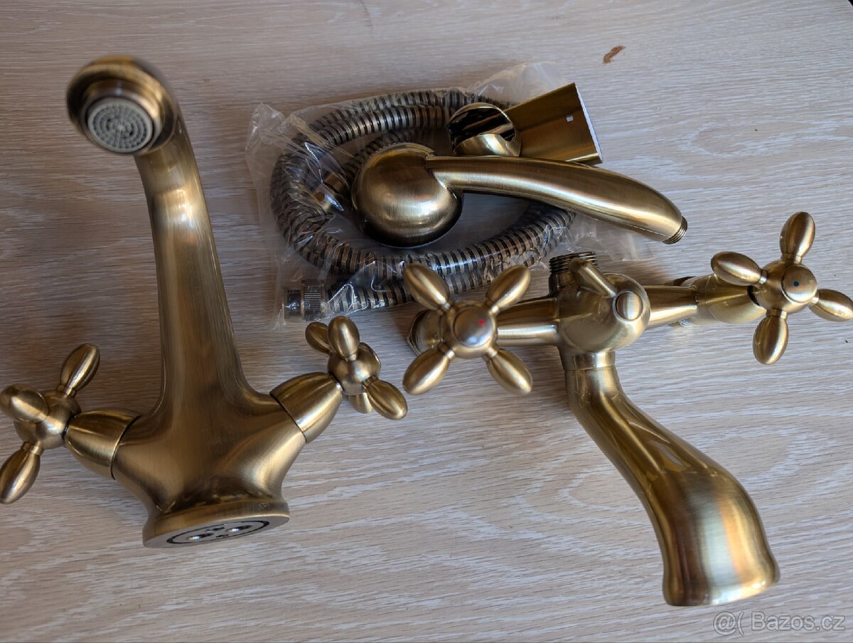 Retro baterie bronz