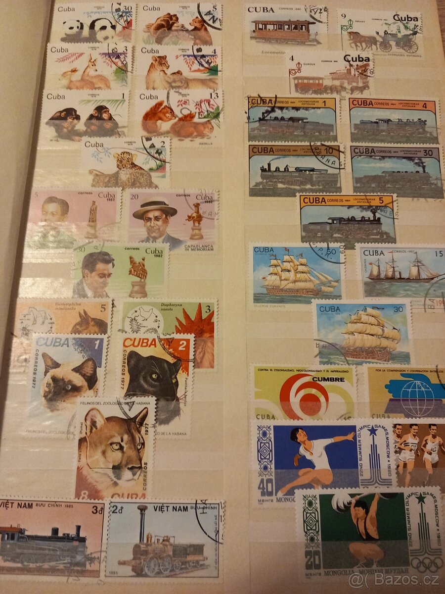 Prodám album se známkami