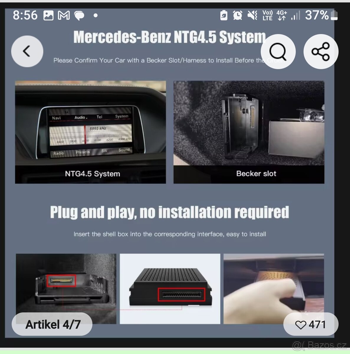 Android auto w212 mercedes E