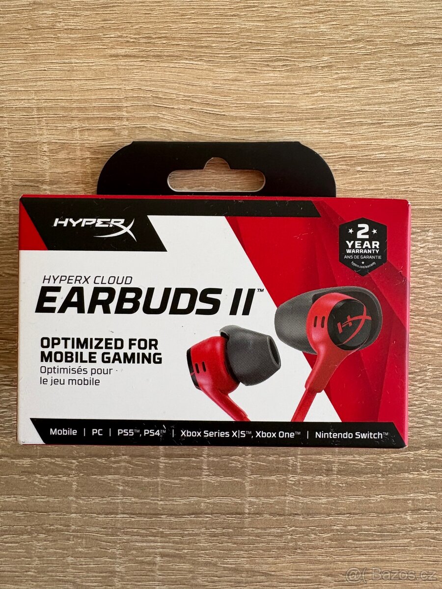 HyperX Cloud Earbuds II Red