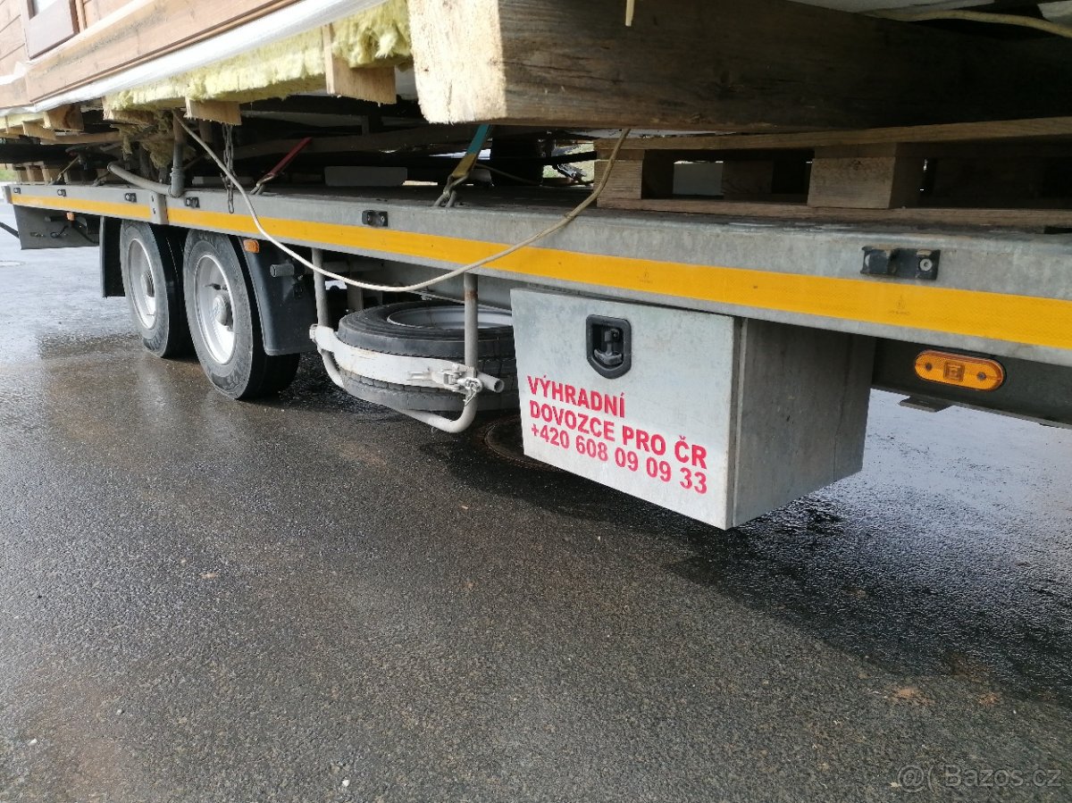 Vlek přívěs podvalnik tandem nájezdy nápravy SAF