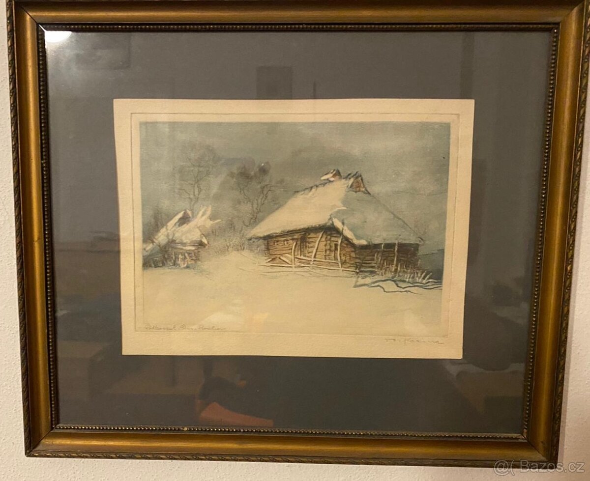 obraz, rozměry přibližně 30x20 cm