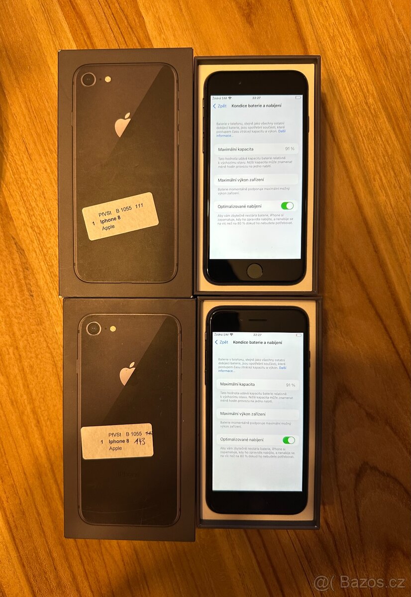 Apple iPhone 8 64GB černý + krabička, bat. 91%