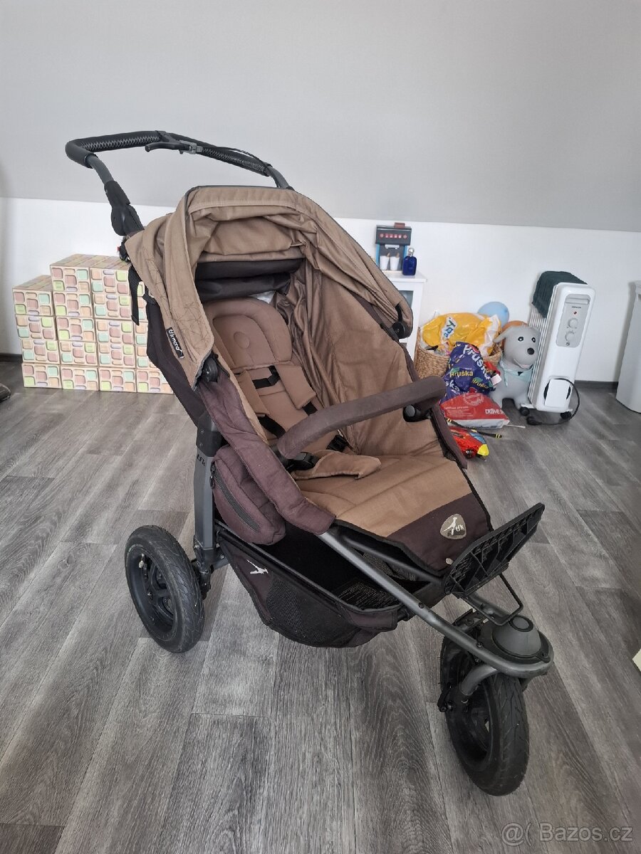 Kočárek TFK Mono Air Brown + korba Mono Combi Grey