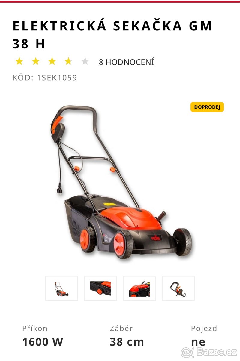 Sekačka elektrická Garden Master 38 H