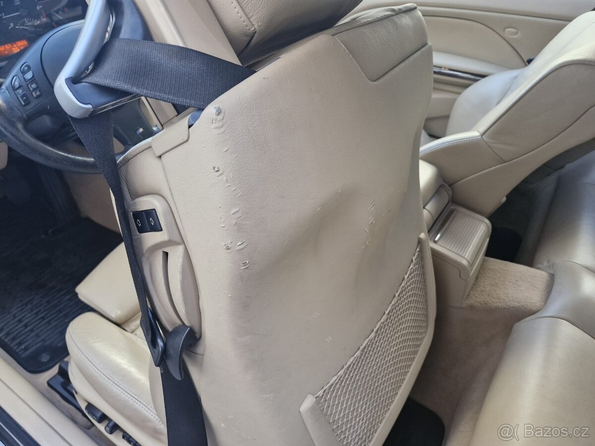 KOUPIM záda přední levé sedačky v béžové barvě na e46 cabrio