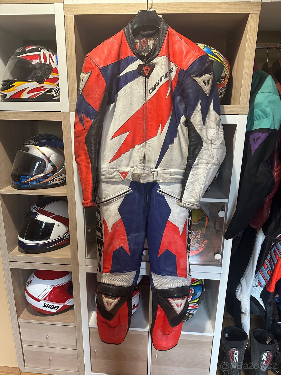 Kožená kombinéza Dainese vel.54, youngtimer, retro