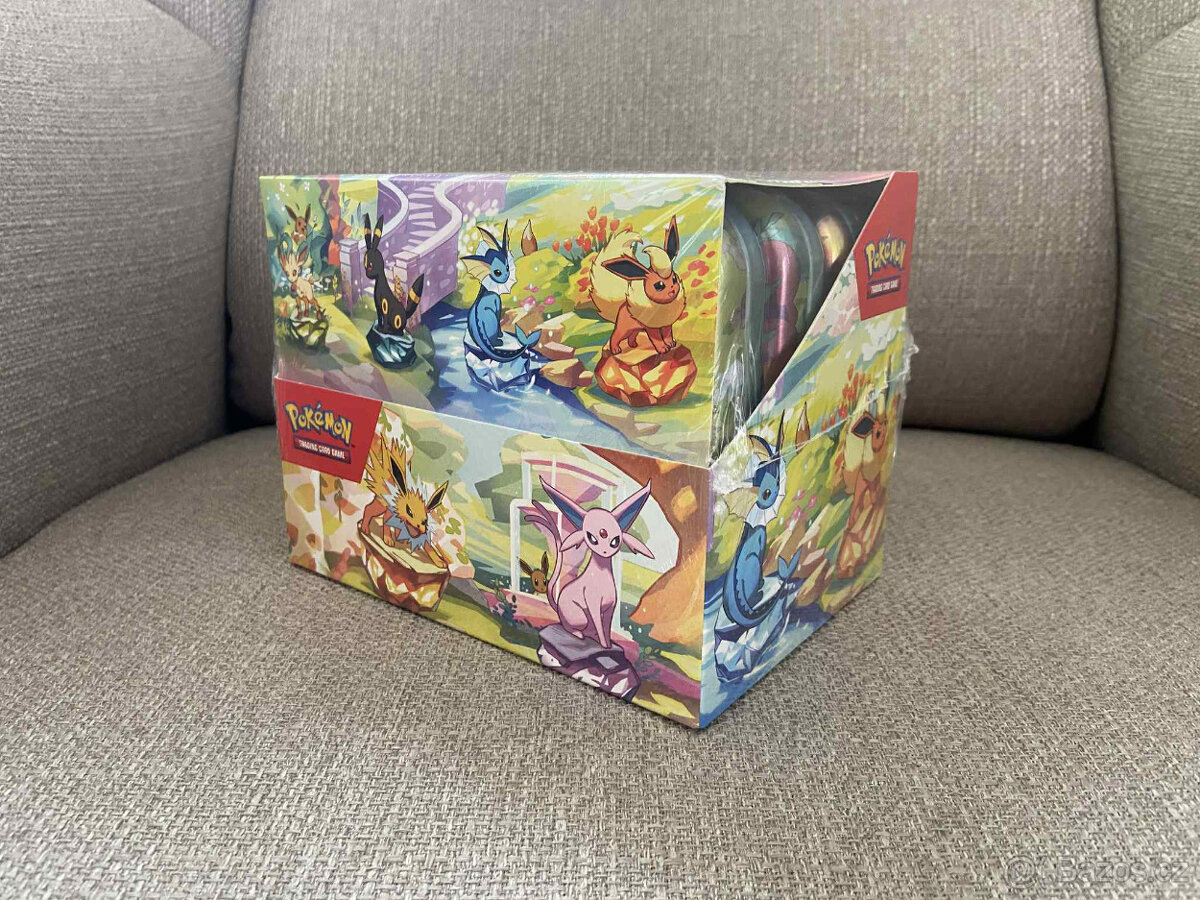 Pokemon Prismatic Evolutions Mini Tin Box