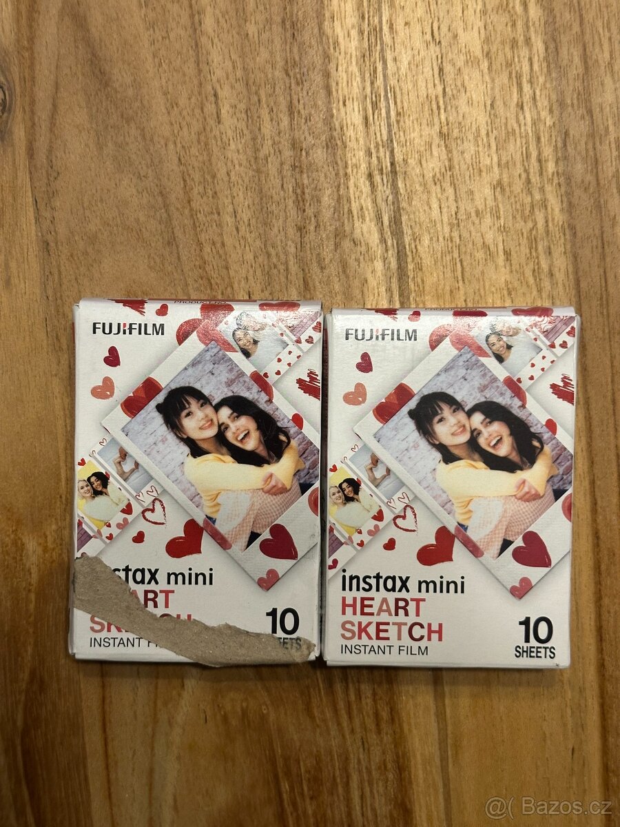 2ks Fujifilm INSTAX Mini HEART SKETCH po 10ks