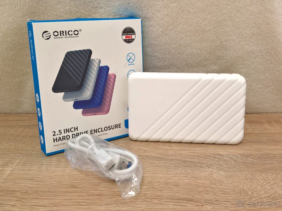 ORICO box bílý pro 2.5" disky HDD/SSD