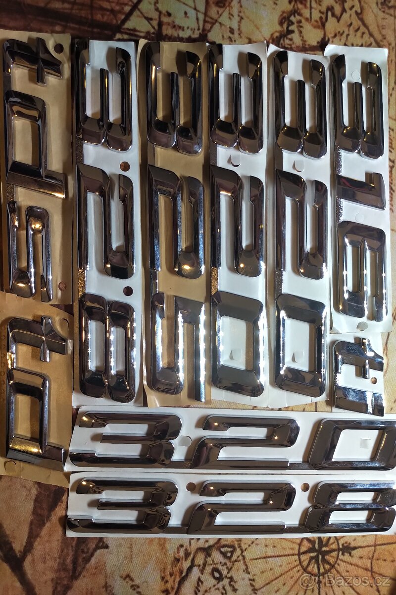 BMW E36 / E36 Compact - originální znaky na zadní část vozu