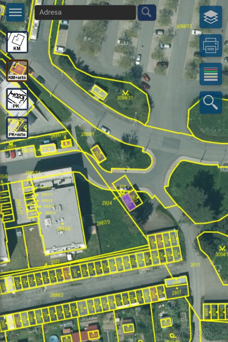 Garáž 22m2 vlastní pozemek