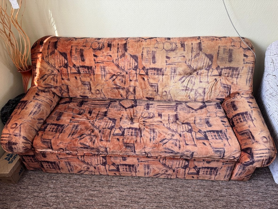 Rozkládací sedačka + 2 křesla