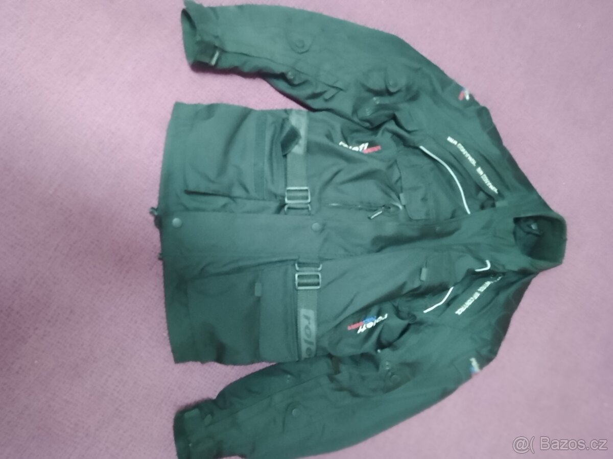 Prodám černou moto. bundu Roleff