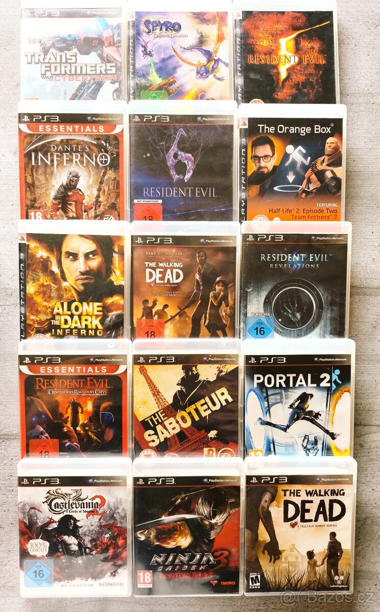 PlayStation 3 hry ceny v popisu