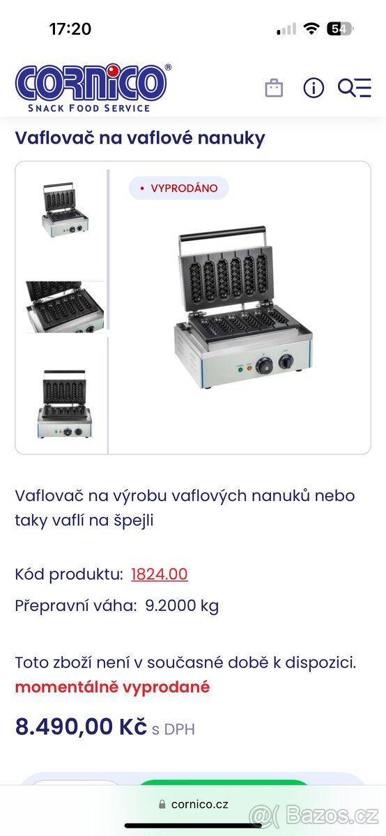 Profi vaflovač