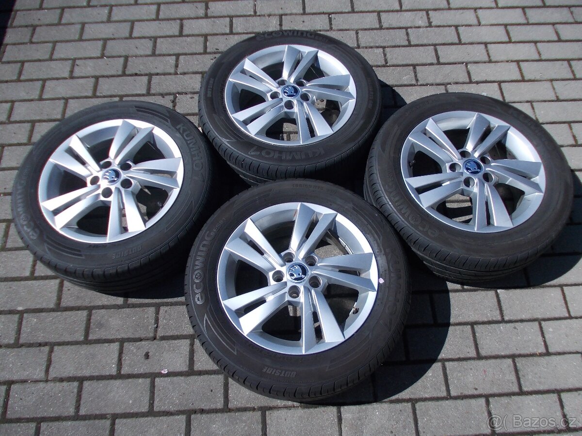 5x100 R15 orig ŠKODA s PNEU 185/60R15