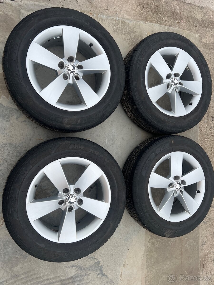 Alu kola originál škoda Kodiaq včetně pneu