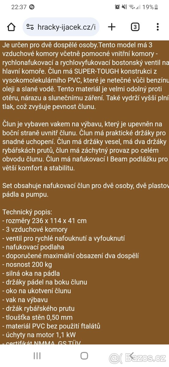 Seahawk 2 člun Intex