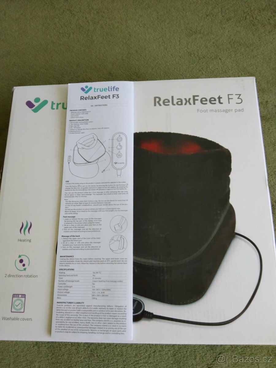 Masážní přístroj TrueLife RelaxFeet F3