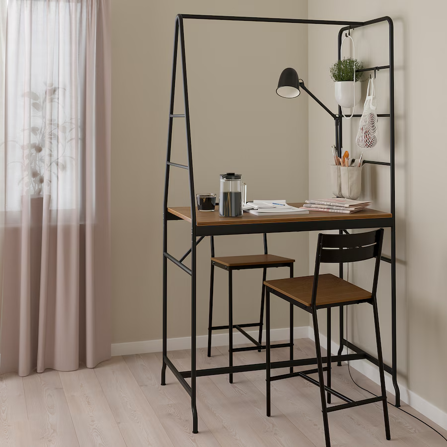 IKEA Barový stůl HAVERUD, 2x židle SANDSBERG