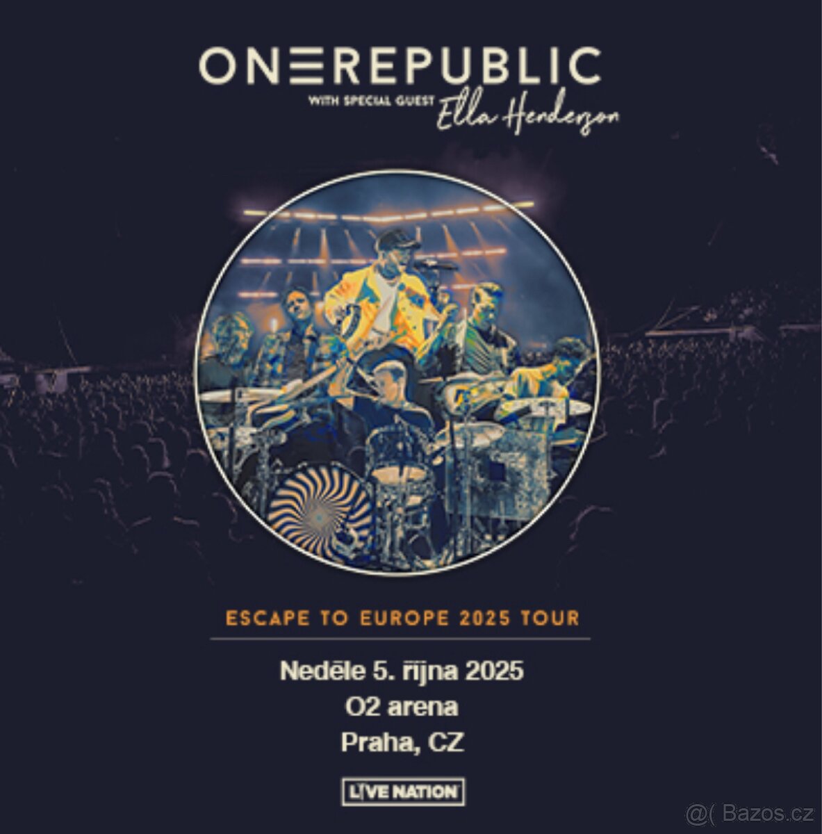 Klubové VIP - ONEREPUBLIC, O2 Arena - 5.10.2025
