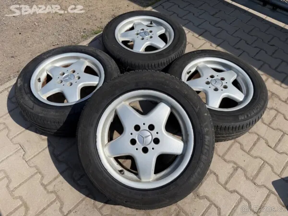 4x al kola 5x112 16 + pneu letní 225/55 R16