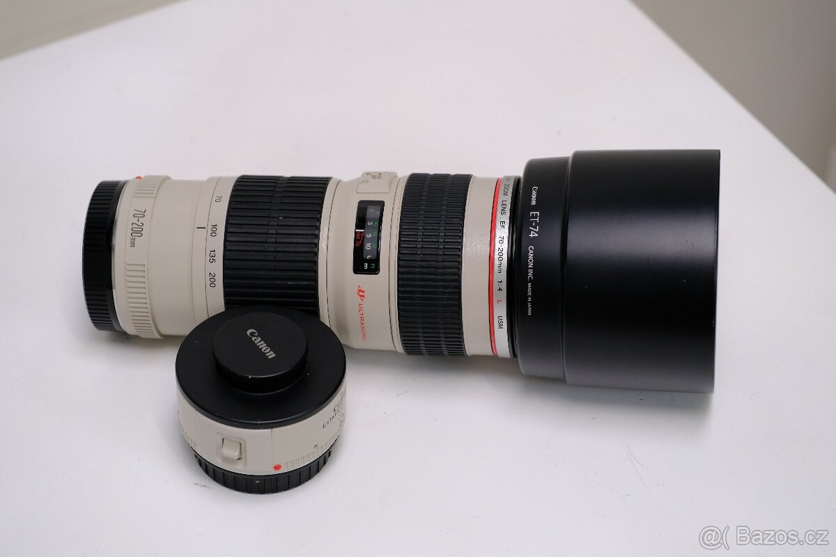 Canon 70-200/4 L plus extender Canon 1.4x
