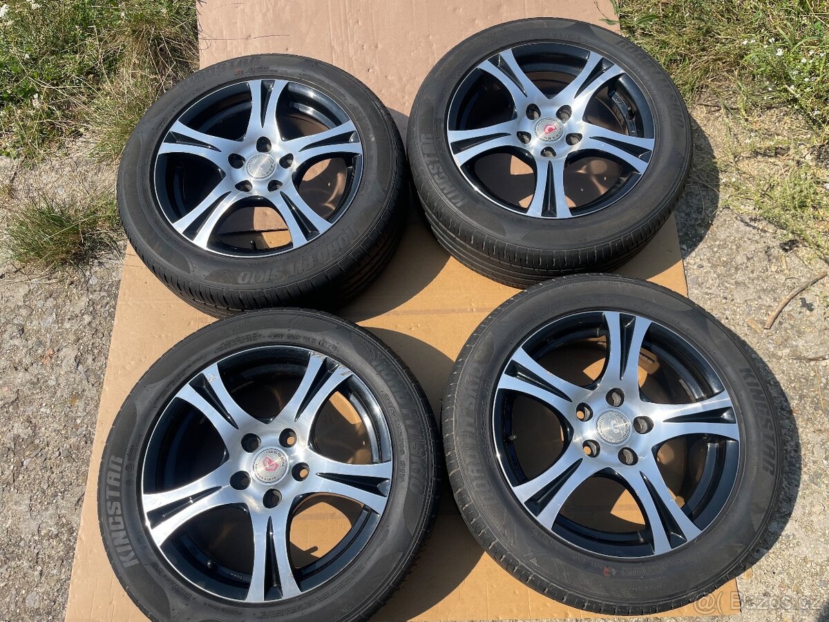 Alu kola 5x112.r16.Letní pneu 205/55/16.Škoda,Vw,Audi,Seat.