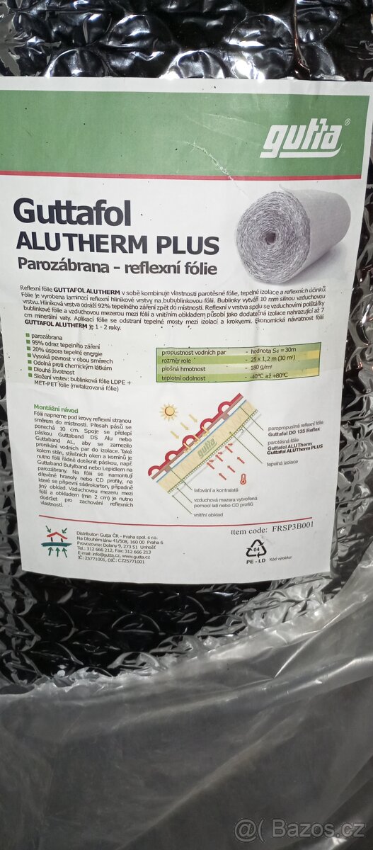 Reflexní fólie Guttafol Alu Therm Plus 8x