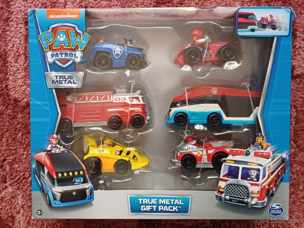 Tlapková patrola - True Metal Sada autíček