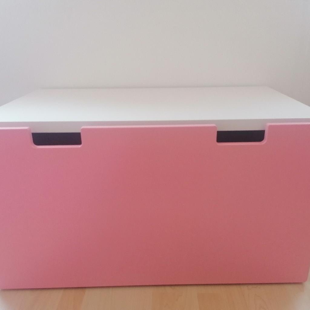 IKEA STUVA lavice bílo růžová šuplík -