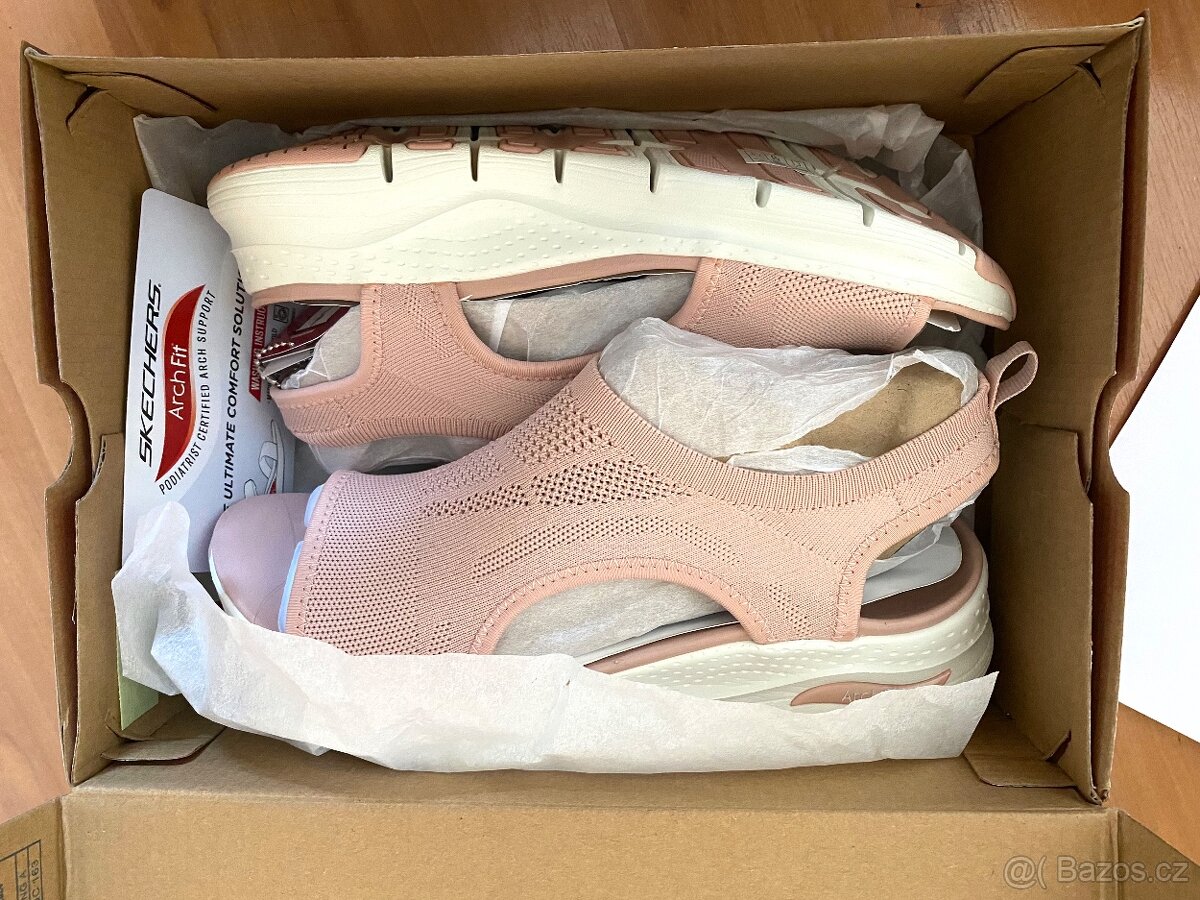 Skechers dámské sandály - světle růžové
