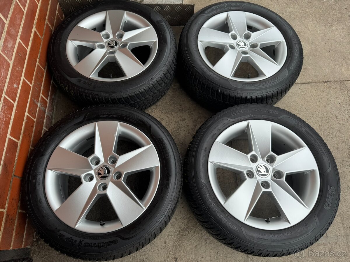 Alu 16" 5x112 škoda ILIAS zimní 80% O3, TOP