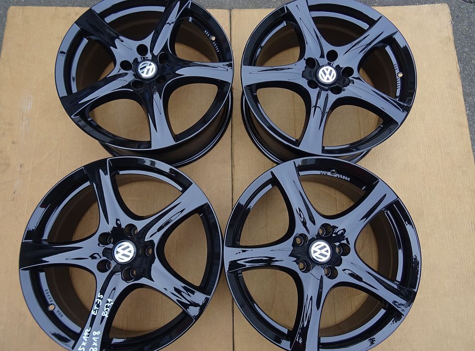 Alu disky na VW, Škoda, 18", 5x112, ET 35, šíře 8J, černé