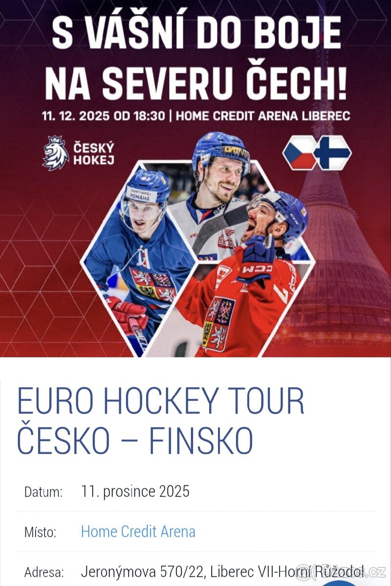 Euro hockey Česko Finsko